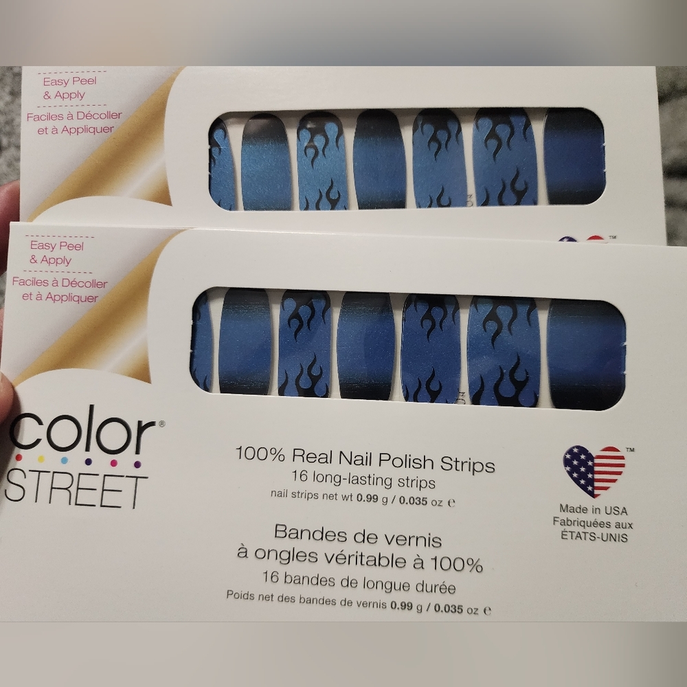 HALL OF FLAME Color Street Nail Strips (2 sets NIB)